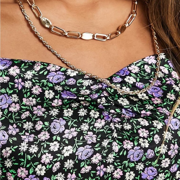 🔥🔥🔥NEW Topshop Floral Puff Sleeve Crop Top - Picture 3 of 5